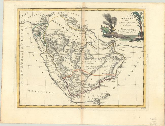 L'Arabia Divisa in Petrea, Deserta, e Felice