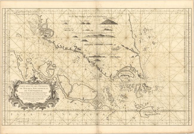 Carte Reduite des Detroits de Malaca, Sincapour, et de Gouverneur Dressee au Depost des Cartes et Plans de la Marine...