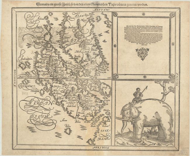 Sumatra ein Grosse Insel/ so von den Alten Geographen Taprobana Genennt Worden