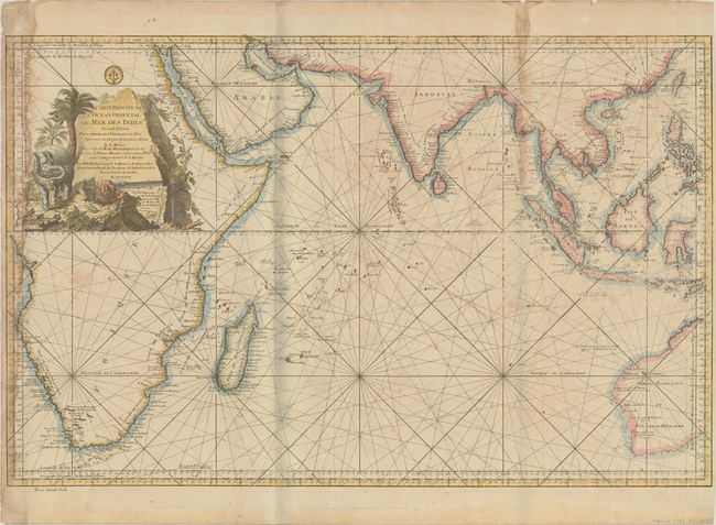 Carte Reduite de l'Ocean Oriental ou Mer des Indes Seconde Edition pour Servir aux Vaisseux du Roy...