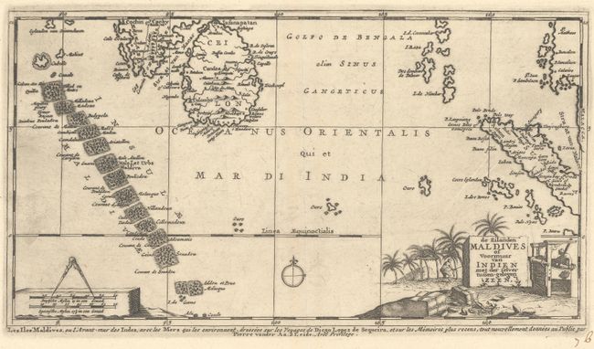 De Eilanden Maldives of Voormuur van Indien met der Selver Tussen-Gelegen Zeen