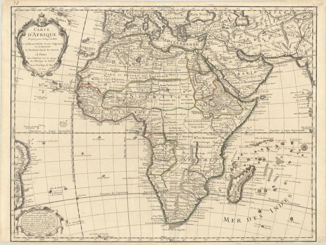 Carte d'Afrique Dressee pour l'Usage du Roy