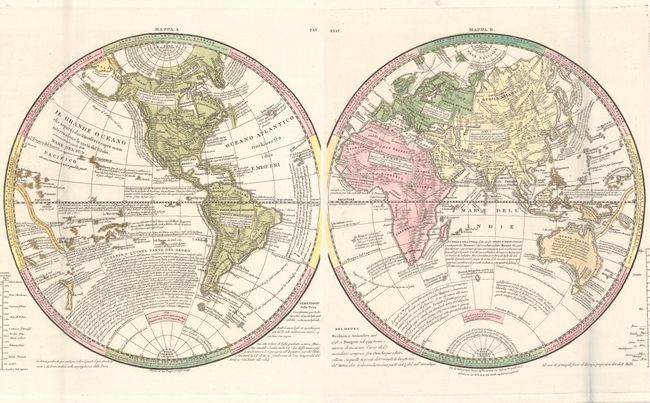 [On 2 Sheets] Tav. XXIV. / Mappa A. / Mappa B.