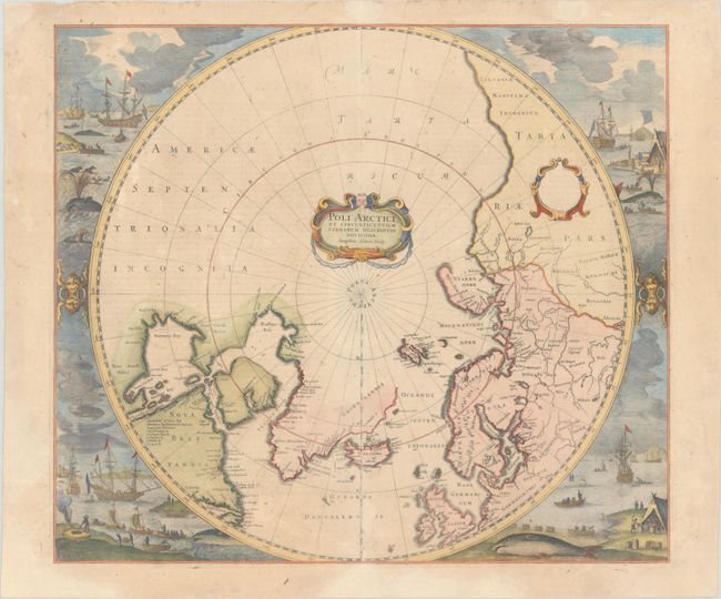 Poli Arctici, et Circumiacentium Terrarum Descriptio Novissima