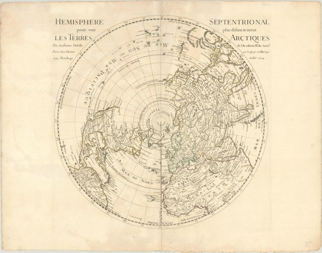 Hemisphere Septentrional pour voir Plus Distinctement les Terres Arctiques