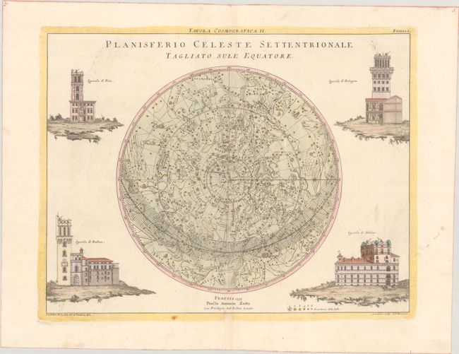 [Lot of 2] Planisferio Celeste Settentrionale Tagliato sull' Equatore [and] Planisferio Celeste Meridionale Tagliato sull' Equatore