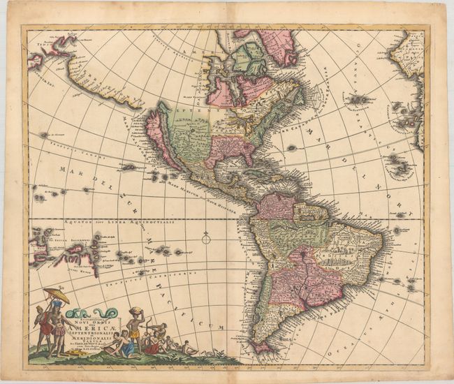 Recentissima Novi Orbis sive Americae Septentrionalis et Meridionalis Tabula