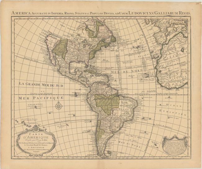 Carte d'Amerique Dressee pour l'Usage du Roy...