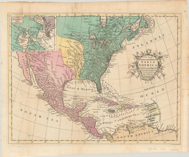 A New and Accurate Map of North America, Laid Down According to the Latest, and Most Approved Observations, and Discoveries