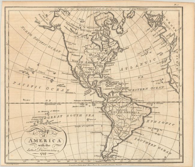 [Lot of 3] Map of America with the Latest Discoveries [and] A Map of North America from the Latest Discoveries [and] North America