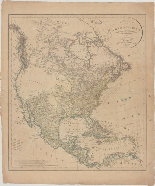 Charte von Nordamerica nach den Neuesten Bestimmungen und Entdeckungen...