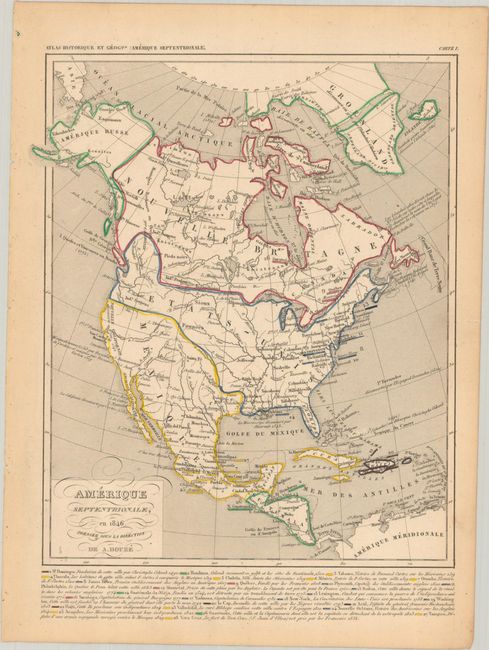 Amerique Septentrionale, en 1846