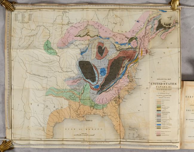 [Map in Book] Geological Map of the United States Canada &c. Compiled from the State Surveys of the U.S. and Other Sources [in] Travels in North America, in the Years 1841-2; with Geological Observations on the United States...