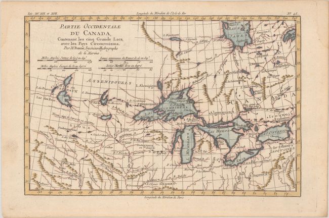 Partie Occidentale du Canada, Contenant les Cinq Grands Lacs, avec les Pays Circonvoisins