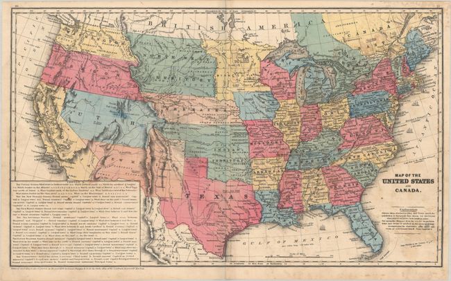 [Lot of 2] Map of the United States Canada and a Part of Mexico. To Illustrate Olneys School Geography [and] Map of the United States and Canada