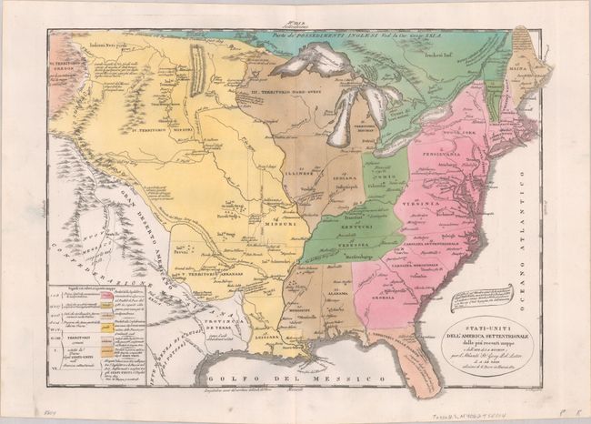 Stati-Uniti dell' America Settentrionale dalle Piu Recenti Mappe e dall' Atl. di J.A. Buchon...