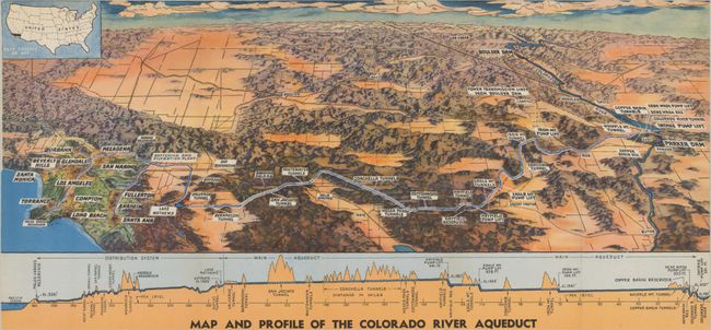 Map and Profile of the Colorado River Aqueduct
