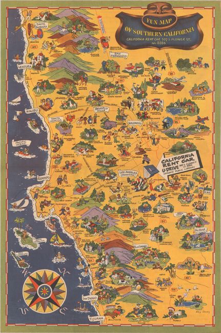 Fun Map of Southern California