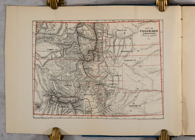 [2 Maps in Book] Map of Colorado Territory, United States [and] Map of the United States and Territories [in] Le Colorado aux Etats-Unis d'Amerique...