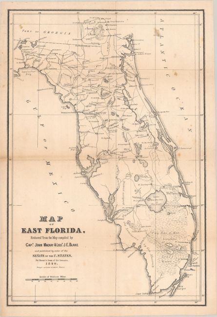 Map of East Florida, Reduced from the Map Compiled by Capt. John Mackay & Lieut. J. E. Blake...
