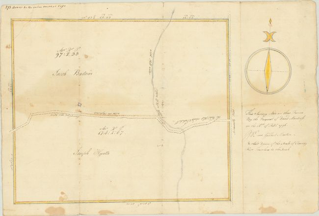This Survey Made on These Farms by the Request of David Montross on the 16th of Feb. 1796...