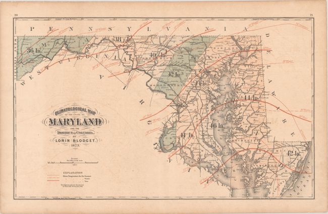 Climatological Map of the State of Maryland and the District of Columbia