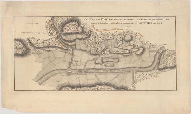 Plan of the Position Which the Army Under Lt. Genl. Burgoine Took at Saratoga on the 10th of September 1777, and In Which It Remained Till the Convention Was Signed
