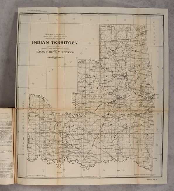 [9 Maps in Report] Annual Reports of the Department of the Interior for the Fiscal Year Ended June 30, 1902. Indian Affairs. Part II. Commission to the Five Civilized Tribes...