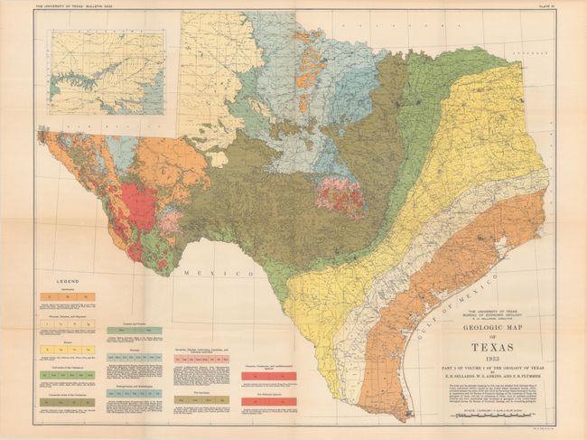 [Map in Book] Geologic Map of Texas [in] The Geology of Texas Volume I Stratigraphy