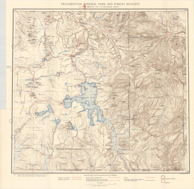 Yellowstone National Park and Forest Reserve from Maps by the U.S. Geological Survey