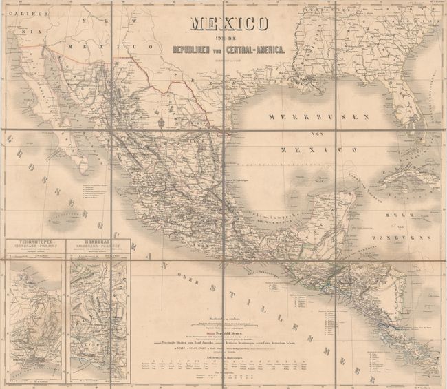 Mexico und die Republiken von Central-America