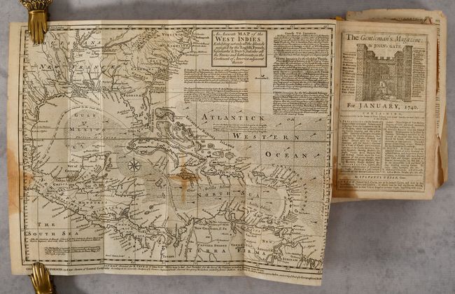 [Map in Book] An Accurate Map of the West Indies. Exhibiting Not Only All the Islands Possess'd by the English, French, Spaniards & Dutch... [in] The Gentleman's Magazine: and Historical Chronicle. Volume X. For the Year M.DCC.XL