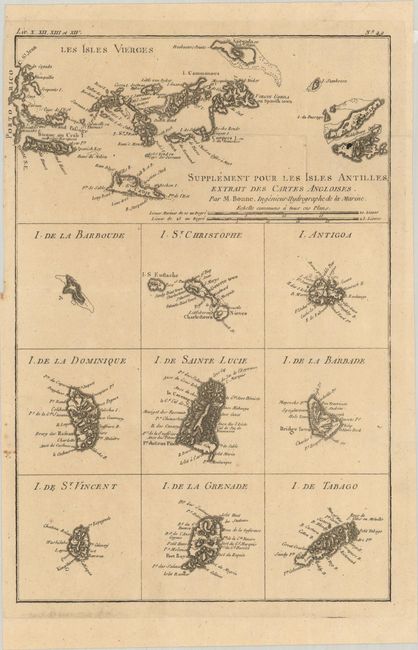 Supplement pour les Isles Antilles, Extrait des Cartes Angloises