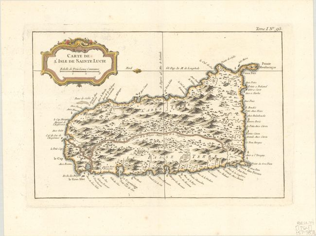 Carte de l'Isle de Sainte Lucie