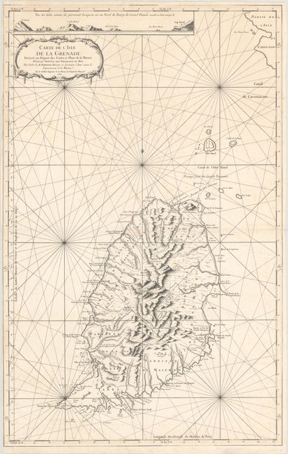 Carte de l'Isle de la Grenade Dressee au Depost des Cartes et Plans de la Marine...