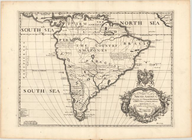 A New Map of South America; Shewing It's General Divisions, Chief Cities & Towns; Rivers, Mountains &c...
