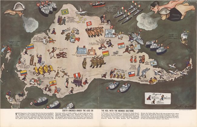 South America Under the Axis or the Heil with the Monroe Doctrine