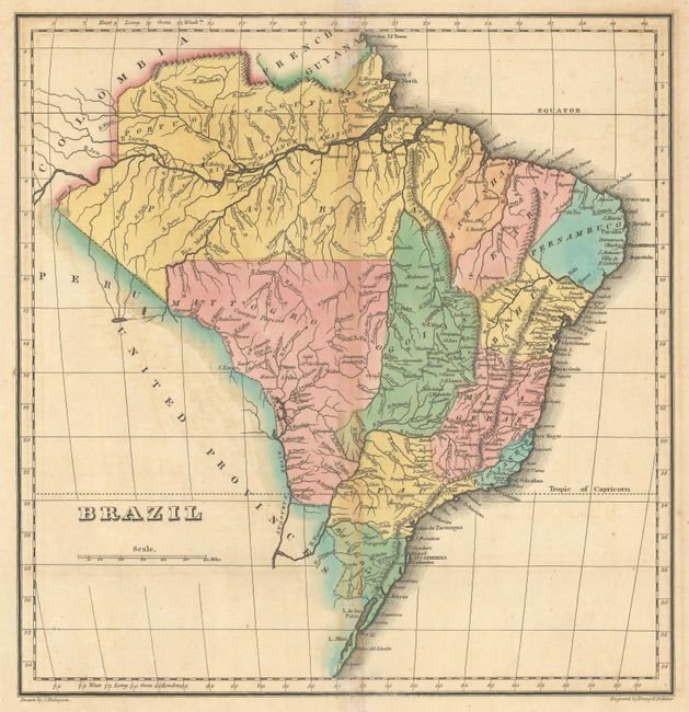 [Lot of 2] Geographical, Statistical, and Historical Map of Brazil [and] Brazil