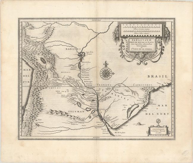 Paraguay, o Prov. de Rio de la Plata cum Regionibus Adiacentibus Tucuman et Sta. Cruz de la Sierra