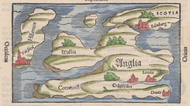 De Insulis Britannicis, Albione, quae est Anglia & Hibernia, & de Civitatibus Earum in Genere