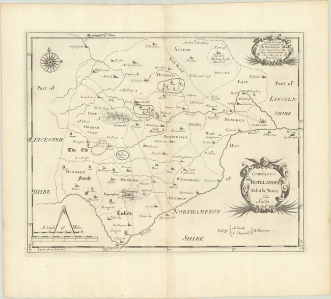 Comitatus Rotelandiae Tabula Nova & Aucta