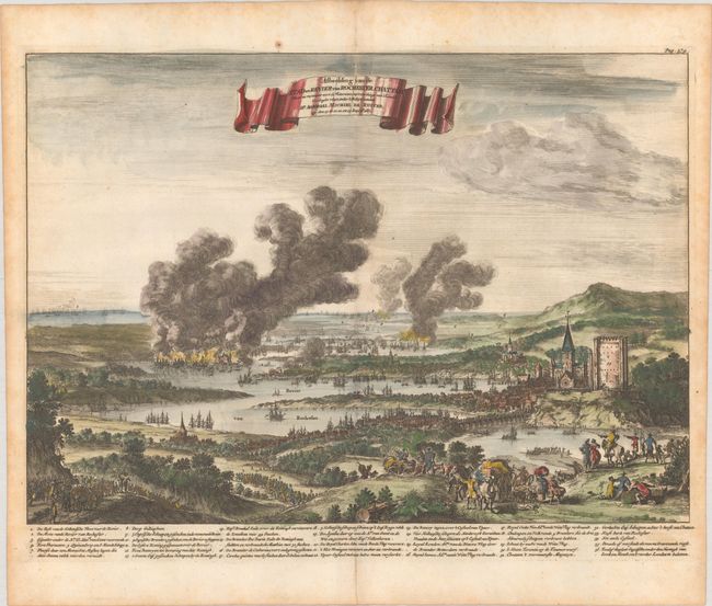 Afbeelding van de Stad en Revier van Rochester, Chattam waar in Vertoont wert de Victorieuse uyt Werckinge van s' Landts...
