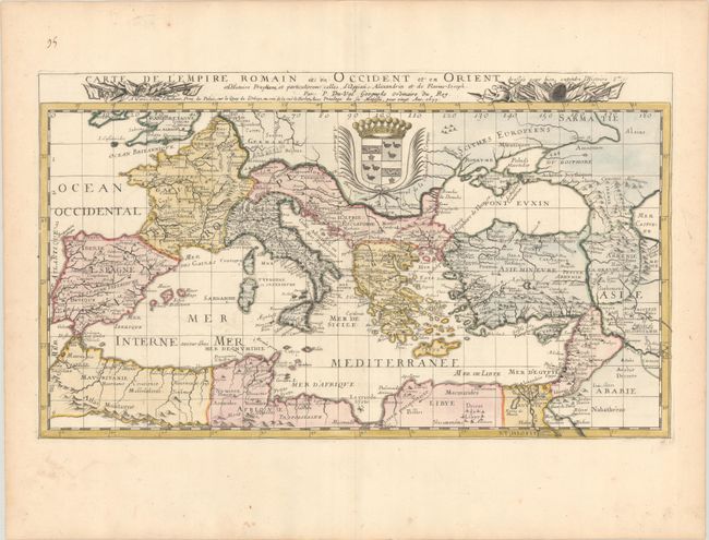 Carte de l'Empire Romain et en Occident et en Orient Dressee pour Bien Entendre l'Histoire...