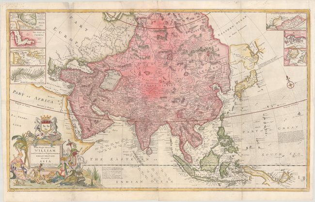 To the Right Honourable William Lord Cowper, Lord High Chancellor of Great Britain. This Map of Asia According to ye Newest and Most Exact Observations...