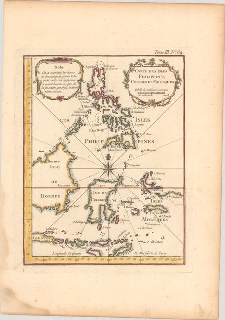 Carte des Isles Philippines Celebes et Moluques