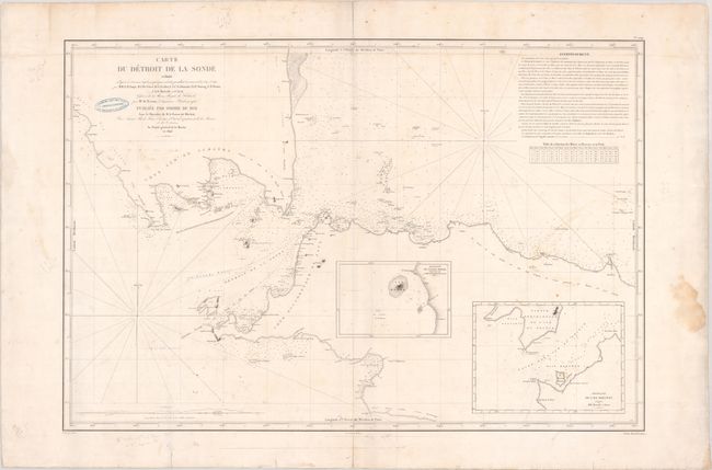 Carte du Detroit de la Sonde Reduite d'Apres les Travaux Hydrographiques...