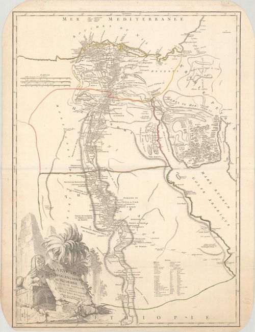 [Lot of 2] Carte de l'Egypte Ancienne et Moderne, Dressee sur Celle du R.P. Sicard, et Autres... [and] Aegyptus Antiqua et Aethiopia