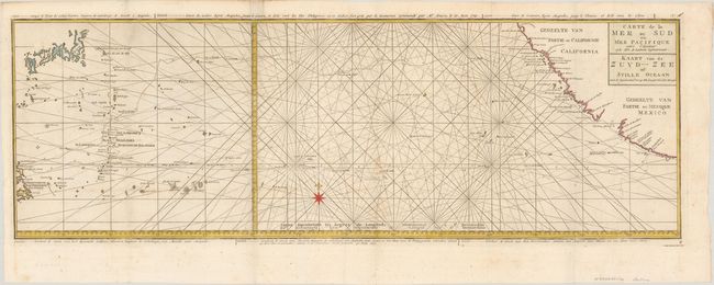 Carte de la Mer du Sud ou Mer Pacifique... / Kaart van de Zuyd-Zee of Stille Oceaan...