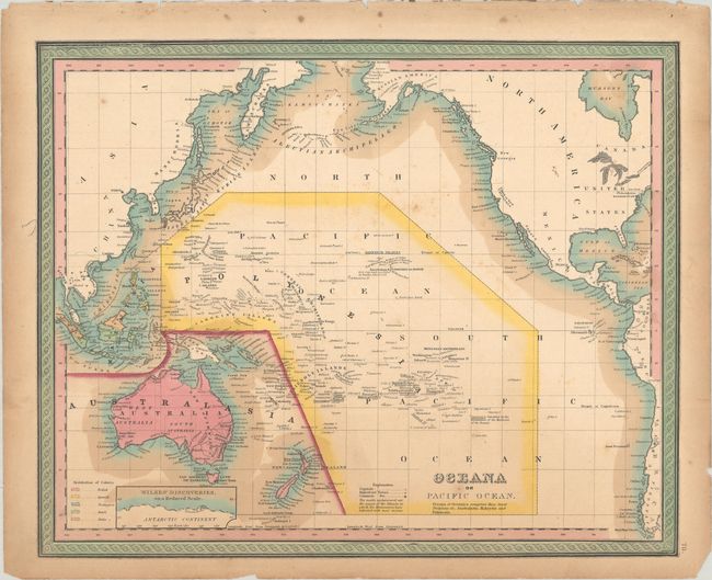 [Lot of 2] Oceana or Pacific Ocean [and] Map of Oceanica, Exhibiting Its Various Divisions, Island Groups &c.