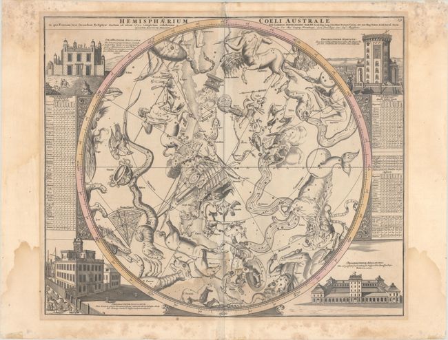 Hemisphaerium Coeli Australe in quo Fixarum Loca Secundum Eclipticae Ductum ad Anum 1730...